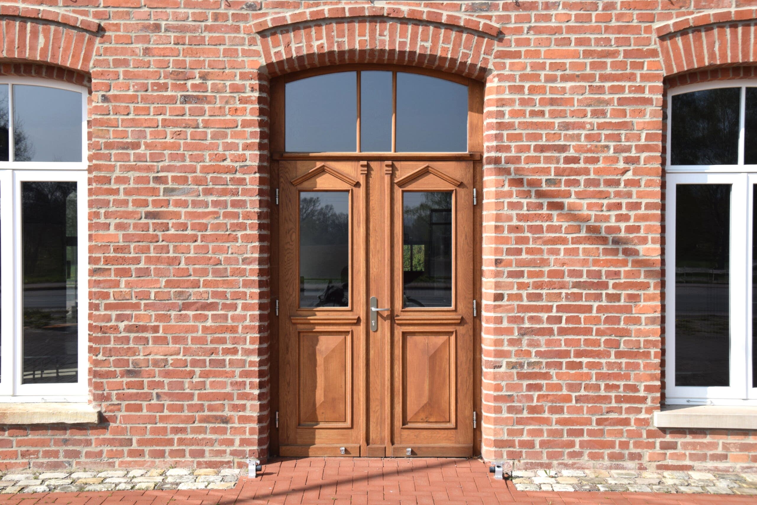 Haustür mit Oberlicht
